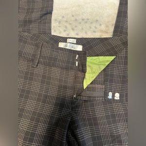 Brown Checkered Slacks